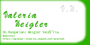 valeria weigler business card